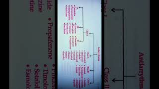 Classification Antiarrhythmic Drugs pharmacy shortvideo viralvideo shorts [upl. by Adnilam]