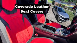 Coverado 5 Seat Cover SetPremium Nappa LeatherWashableUniversal Fit Product Review18 Honda Civic [upl. by Pearman]