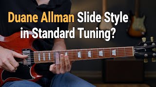 Standard Tuning Slide Solo Lesson  Allman Style [upl. by Naples]