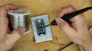 5 Soldering Header Pins tutorial using a breadboard and an Arduino Nano [upl. by Joseph]