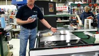 Simon at KMS Tools demonstrates the SawStop safety mechanism [upl. by Minsat328]