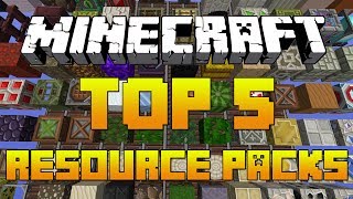 Minecraft TOP 5 Resource Packs 174 Texture Packs  Download 2014 [upl. by Lalage]