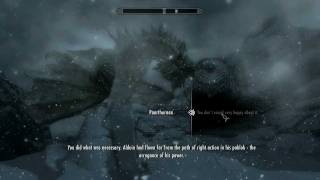 Skyrim Final Boss amp Main Quest Ending Dragonslayer [upl. by Nylde]