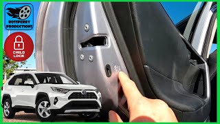 Toyota RAV4 Child Safety Locks How to Activate and Use 2019 [upl. by Nalda]