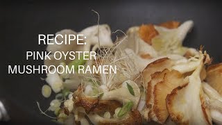 Recipe Pink Oyster Mushroom Ramen [upl. by Terina]