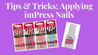 Tips amp Tricks Applying imPress Nails [upl. by Mackay]