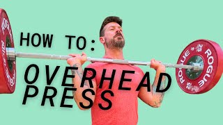 Streamlined How To Barbell Overhead Press [upl. by Maurizia768]