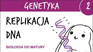 Genetyka 2  Replikacja DNA🧬  matura z biologii rozszerzona liceum [upl. by Llewol]