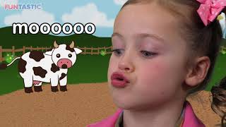 Moo Cow  Learn Animal Sounds [upl. by Nosaes]