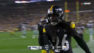 Donte Jackson turns Dallas over for the second time in the first half [upl. by Sarkaria144]