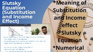 Substitution Effect and Income Effect Meaning  Diagram  Simple Numerical Example  21 [upl. by Gorges]