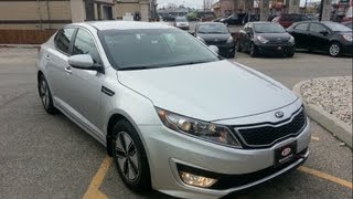 2012 Kia Optima Hybrid Start up Walkaround and Vehicle Tour [upl. by Tosch]