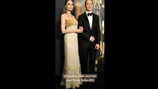 Angelina Jolie and son Knox JoliePitt attend the GOVERNORS AWARDS LOOK KNOX JOLIEPITT now [upl. by Folly]