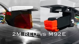 Ortofon 2M Red vs Shure M92E [upl. by Nelubez]