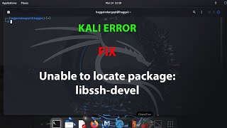 KALI FIX Unable to locate packagelibsshdevel [upl. by Ennayr262]