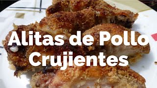 Alitas de pollo crujientes  Receta casera fácil  Muy ricas [upl. by Derfliw244]