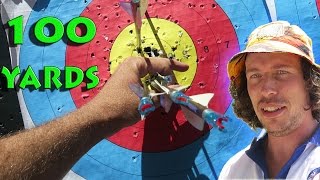 100 yards compound bow archery competition [upl. by Mahda497]