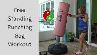 Free Standing Punching Bag Workout [upl. by Hiamerej]