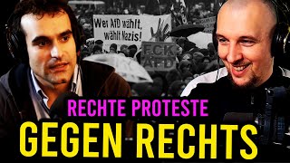 Rechte Proteste gegen Rechte  Podcast mit Bijan Tavassoli amp Proletopia 1 [upl. by Ellenaej329]