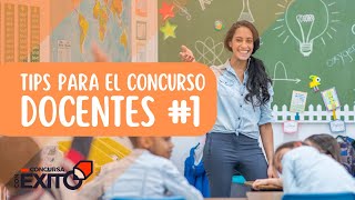 Tips Para El Concurso Docente 1 [upl. by Runkel]