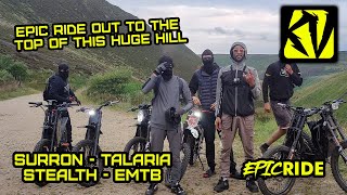 We ride EMTB 72v Stealth Bombers 72v Talaria Sting and 72v Surrons on a Long Ride EPIC RIDE OUT [upl. by Tiernan]