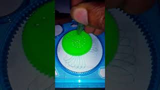 I tried same spirograph pattern in deference coloursGreen 340 shorts ytshorts spirograph asmr [upl. by Yartnod]