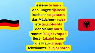Mëso gjermanisht shqip përkthim Shqiptimi dhe perkthimi i disa fjaleve te thjeshta ne gjermanisht [upl. by Tullusus715]