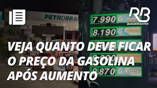 Aumento de R 020 no preço da gasolina começa a valer hoje [upl. by Gerardo]