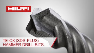 Hilti TECX SDSPlus Hammer Drill Bits for Concrete and Masonry [upl. by Mcnally]