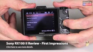 Sony RX100 II Review  First Impressions [upl. by Jovia]