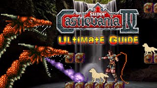 Castlevania Super Castlevania IV  SNES  ULTIMATE GUIDE  ALL Stages ALL Bosses ALL Secrets [upl. by Avitzur]