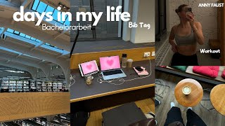 productive days in my life  Bachelorarbeit schreiben  Bib  workouts [upl. by Vano]