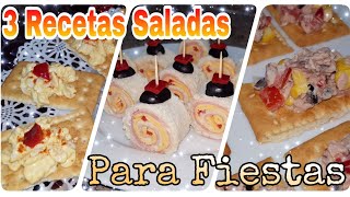 ⭐ Bocadillos Salados para Navidad  Fácil y Económico  Tefy Villatoro [upl. by Gustafsson]