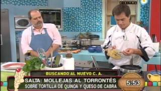 Mollejas al torrontés sobre tortilla de quinua y queso de cabra [upl. by Granoff]