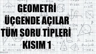 DGS  GEOMETRİ  Üçgende Açılar Soru Çözümü 1Kısım [upl. by Alexandre]