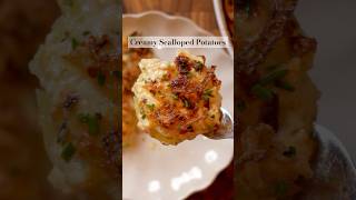 Creamy scalloped potatoes with crispy onions [upl. by Ronal]