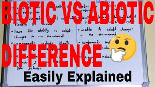 Biotic vs AbioticDifference between biotic and abioticBiotic and abiotic differenceBiotic Abiotic [upl. by Norahs228]