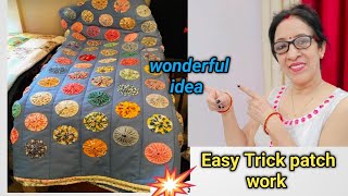 पुरानी sareedupatta reuse idea 😱How to make table runner with useing old clothestable mat [upl. by Celisse]