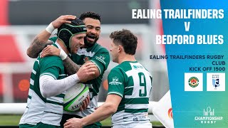 LIVE  Ealing Trailfinders v Bedford Blues  Championship  Round 22 [upl. by Nohsed]