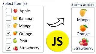 How to get multiple selected checkbox values using JavaScript amp CSS [upl. by Flor]