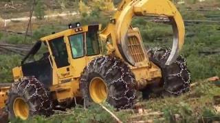 630E skidder Dickinson Logging [upl. by Anai862]