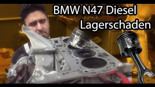 BMW N47 Lagerschaden Kurbelwelle amp Pleul Ausbau [upl. by Purpura]