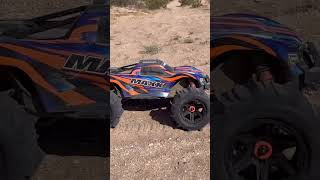 TRAXXAS MAXX V2 SAND LAUNCH with 38 PADDLE TIRES [upl. by Drhacir]