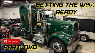 THE NEW KENWORTH W900  PART 2  FINISHING THE LIGHTS AND INSTALL THE VISOR AND WINDOW CHOPS [upl. by Nylecsoj]