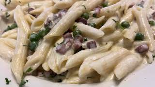 Penne Carbonara at Zano’s of Brooklyn penne pasta italian amc djt apefather oh [upl. by Esiuqram]