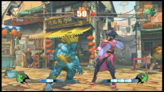 Street Fighter 4  SaqsRose vs DarksydephilBlanka [upl. by Antoinette]