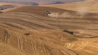 Palouse WA winter wheat harvest [upl. by Alleahcim878]