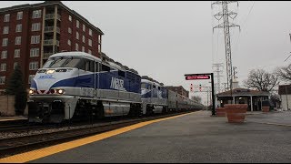 The first revenue run of a Metra F59PHI at Morton Grove IL [upl. by Snej]