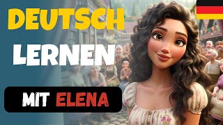 German story for listenig  Elena changes her life radically  B1 [upl. by Nawor198]