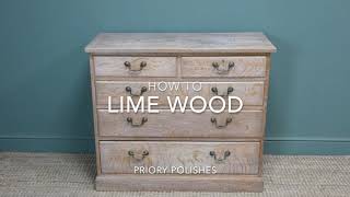 How To Lime Wood  Priory Polishes [upl. by Elrebma]